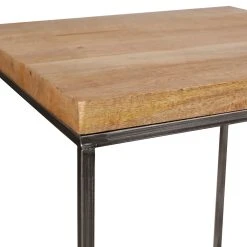 SEMA DESIGN Tables D'appoint Gigogne (x2) En Manguier Naturel Et Fer -SEMA design Boutique 72877 DET02 WEB