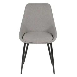 Zago Chaise Salle à Manger En Tissu Gris Clair - Ben