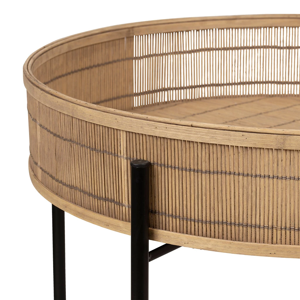 SEMA DESIGN Table Basse Gigogne (lot De 2) En Bambou Naturel Et Fer Noir - Plaka 5 SEMA DESIGN Table Basse Gigogne (lot De 2) En Bambou Naturel Et Fer Noir - Plaka â Image 3