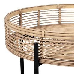 SEMA DESIGN Table Basse (lot De 2) Bambou Naturel Et Fer Noir -SEMA design Boutique 73728 DET02 WEB