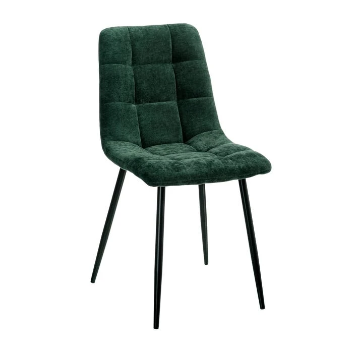 Ixia Chaise Salle à Manger En Tissu Vert - Mony 3 Ixia Chaise Salle à Manger En Tissu Vert - Mony
