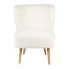SEMA DESIGN Fauteuil Bouclette Blanc Crème - Elément 1 SEMA DESIGN Fauteuil Bouclette Blanc Crème - Elément -SEMA design Boutique 74388 DEB WEB
