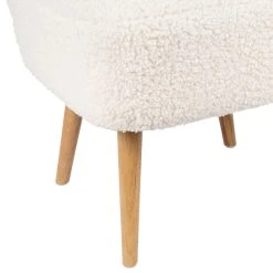 SEMA DESIGN Fauteuil Bouclette Blanc Crème - Elément -SEMA design Boutique 74388 DET02 WEB