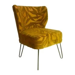 SEMA DESIGN Fauteuil Solor Mordoré En Velours Texturé