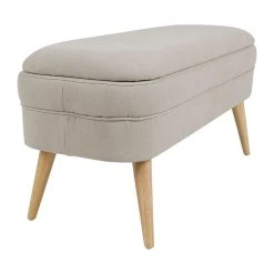 SEMA DESIGN Banc Coffre En Tissu Beige - Elément -SEMA design Boutique 75302 DET04 WEB