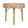 SEMA DESIGN Table Basse Ronde En Bambou Naturel Et Verre Noir D55cm -SEMA design Boutique 75496 DEB WEB