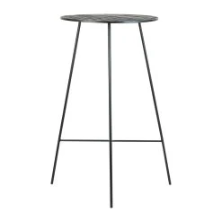 SEMA DESIGN Table Haute Ronde En Fer Noir H109cm - Palmchik -SEMA design Boutique 75947 DET01 WEB