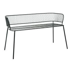 SEMA DESIGN Banquette 2 Places En Fer Noir - Palmchik -SEMA design Boutique 75948 DET01 WEB