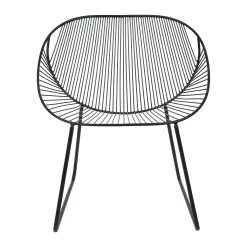 SEMA DESIGN Fauteuil En Fer Noir - Palmchik