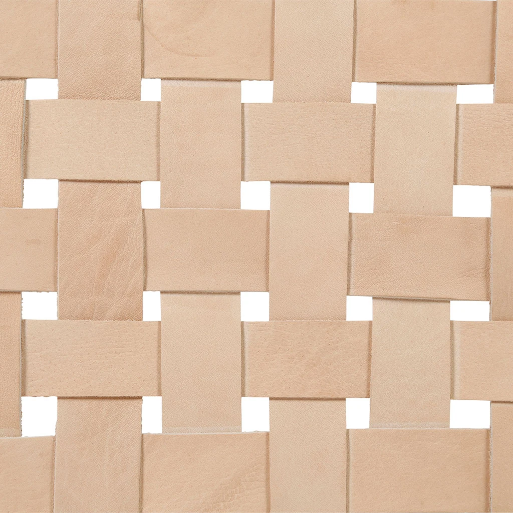 SEMA DESIGN Banc En Bois Et Cuir Tressé Nude 8 SEMA DESIGN Banc En Bois Et Cuir Tressé Nude – Image 6