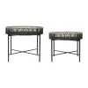 SEMA DESIGN Table Basse Gigogne (lot De 2) Bambou Noir Et Fer