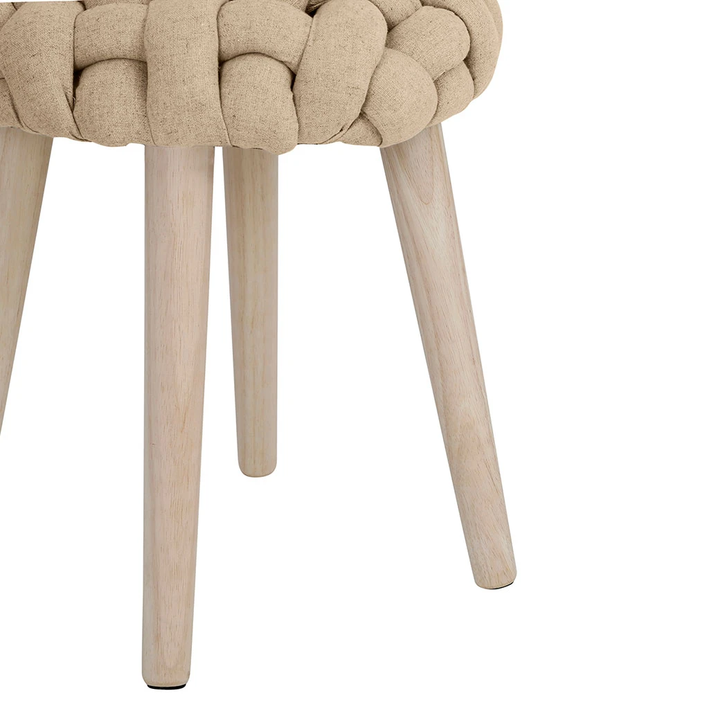 SEMA DESIGN Tabouret Naturel En Lin Et Pin - Element 5 SEMA DESIGN Tabouret Naturel En Lin Et Pin - Element – Image 3