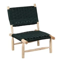 SEMA DESIGN Fauteuil En Bois D'eucalyptus Et Nylon émeraude -SEMA design Boutique 76887 DET02 WEB