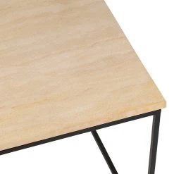 SEMA DESIGN Tables D'appoint X2 Beige Et Noir En Marbre Et Fer - Eskela -SEMA design Boutique 77070 DET02 WEB