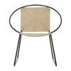 SEMA DESIGN Fauteuil Rond En Jute Naturel Et Fer Noir - Madeira -SEMA design Boutique 77121 DEB WEB
