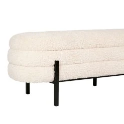 SEMA DESIGN Banc Coffre En Tissu Bouclette Crème Et Fer Noir - Cosine -SEMA design Boutique 85a8d 76523 det04 hdd