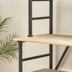 Côté Table Etagère Industrielle En Vieux Pin Et Fer 6 Niveaux H220cm - Entrepot -SEMA design Boutique 8719e 26018 situ03 web