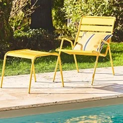 Fermob Table Basse D'exterieur En Acier Miel - Monceau -SEMA design Boutique 89231 amb jardin2022 0398 hd