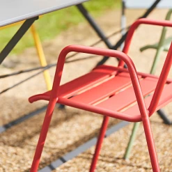 Fermob Chaise Bridge D'extérieur En Acier Piment - Monceau 13 Fermob Chaise Bridge D'extérieur En Acier Piment - Monceau -SEMA design Boutique 92f77 chaise de jardin en acier rouge piment monceau