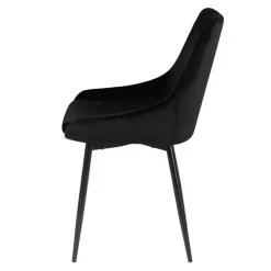 Zago Chaise Salle à Manger En Velours Noir - Ben -SEMA design Boutique 941e7 1