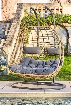 Kaemingk Fauteuil De Jardin Oeuf Suspendu 2 Places En Resine Tressée - Riga -SEMA design Boutique 99a62 amb jardin2022 0551 hd