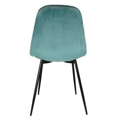 Home Déco Factory Chaise Salle A Manger En Velours Cotelé Bleu Canard - Giulia -SEMA design Boutique 9bb5d hd6703 visu04