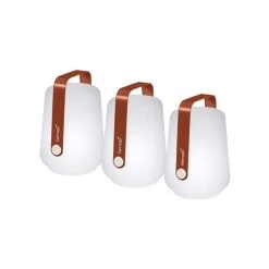 Fermob Lot De 3 Lampes Balad D10xh12cm Ocre