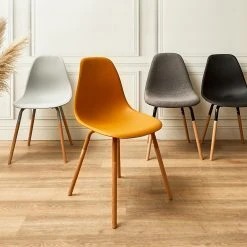 Home Déco Factory Chaise De Salle à Manger Scandinave Moutarde - Phenix -SEMA design Boutique 9fd81 6