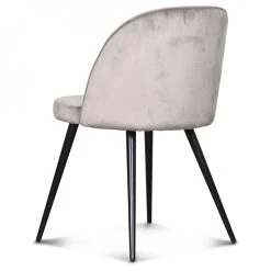 Opjet Chaise Salle à Manger En Velours Taupe - Ingrid -SEMA design Boutique a0425 taupe 3