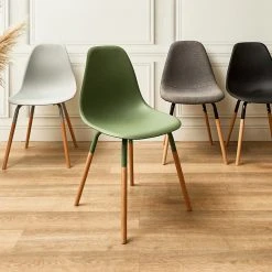 Home Déco Factory Chaise De Salle à Manger Scandinave Vert - Phenix -SEMA design Boutique a9d7a 6