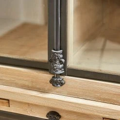 Côté Table Buffet Haut En Vieux Pin Et Metal Noir H160cm - Indus -SEMA design Boutique afafb 22233 situ05 web