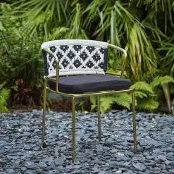 SEMA DESIGN Fauteuil En Fer Doré Et Assise Coton - Cobalt 13 SEMA DESIGN Fauteuil En Fer Doré Et Assise Coton - Cobalt -SEMA design Boutique c2215 amb hd 2022 01 pe sema 9385