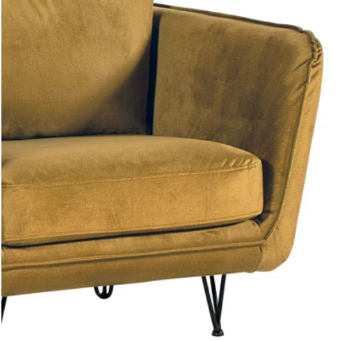 Casita Fauteuil Club Tissu Ocre - Harry 6 Casita Fauteuil Club Tissu Ocre - Harry – Image 4