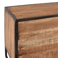 Côté Table Meuble TV Industriel En Acacia Et Fer L175cm - Factory -SEMA design Boutique d73d6 36488 det02 web