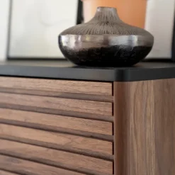 Zago Buffet En Noyer Et Métal Noir L160cm - Nuna 10 Zago Buffet En Noyer Et Métal Noir L160cm - Nuna -SEMA design Boutique edd1e nuance mb2pc 2n ls 03